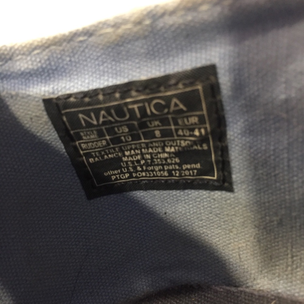Nautica Blue & White Eyelet Espadrille Flats - Picture 7 of 8